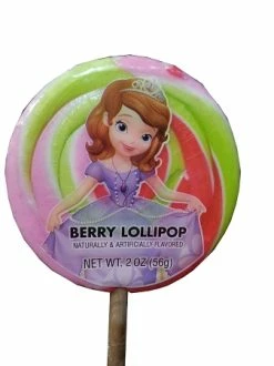Disney Parks Lollipop - Sofia The First Multicolored Swirl - 2 Oz