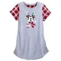 Disney Nightshirt For Women - Mickey Mouse Holiday - Happy Jolly Merry