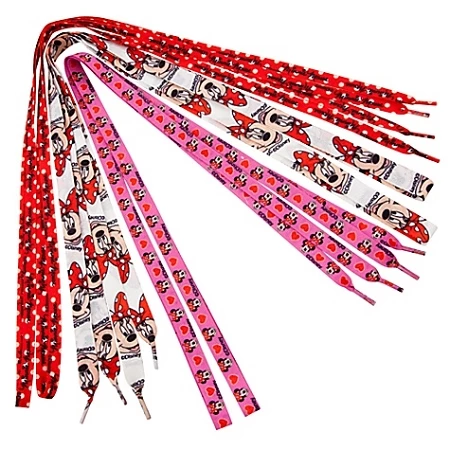 Disney Shoelaces - Minnie Mouse-- 3-Pack