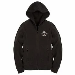Disney Hoodie For WOMEN - Mickey Mouse Zip Fleece - Black
