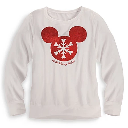 Disney Shirt For Women - Christmas - Mickey Mouse Snow Flake Icon
