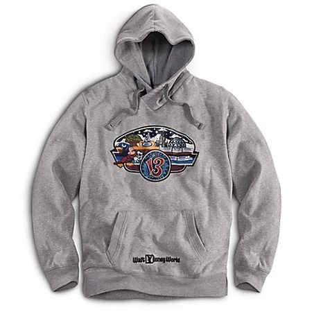 Disney Hoodie For MEN - 2013 Walt Disney World Sweatshirt - Grey