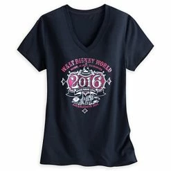 Disney Shirt For Women - Walt Disney World 2016 Tee - Black