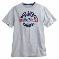 Disney Shirt For Men - Mickey And Friends Athletic 1971 Tee - Gray