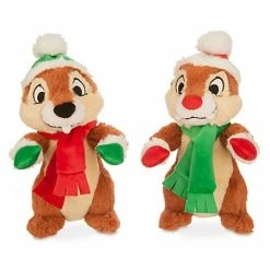 Disney Plush - Chip 'n Dale Holiday Plush Set - 8"