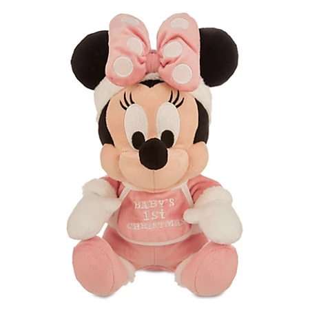Disney Plush - Santa Minnie Mouse - Baby's 1st Christmas