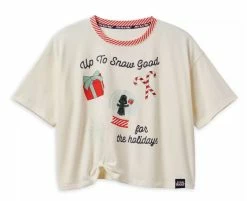 Disney Shirt For Women - Holiday Darth Vader - Cropped