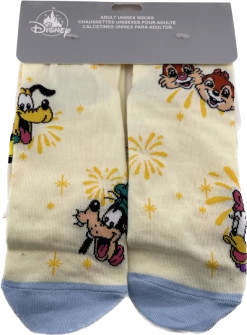 Disney Socks For Adults - Mickey Mouse & Friends - Yellow