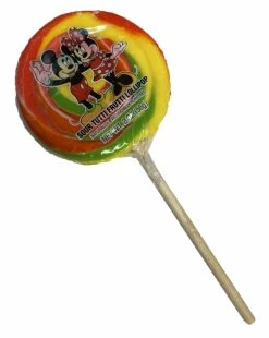 Disney Parks Lollipop - Mickey & Minnie - Sour Tutti Frutti - 2 Oz