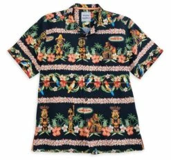 Disney Tommy Bahama Shirt For Men - Enchanted Tiki Room - Silk