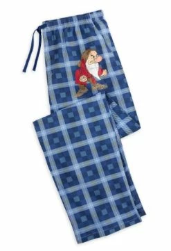 Disney Sleep Pants For Men - Grumpy - Blue Plaid