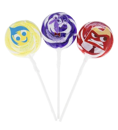 Disney Parks Lollipops - Inside Out - Multicolored Swirl - 3 Pk