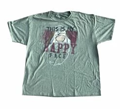 Disney Shirt For Men - Grumpy - This Is My Happy Face - Green
