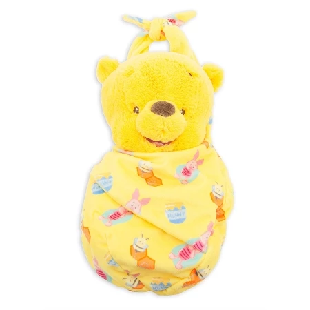 Disney Blanket Pouch Plush - Baby Winnie The Pooh - 10"