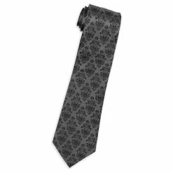 Disney Silk Tie - The Haunted Mansion - Wallpaper - Black