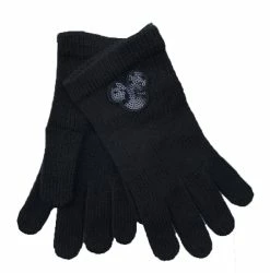 Disney Gloves For Adults - Mickey Mouse Icon Sequined - Black