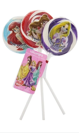 Disney Parks Lollipops - Princess - Multicolored Swirl - 3 Pk
