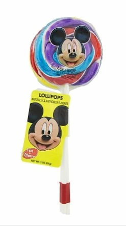 Disney Parks Lollipops - Mickey Mouse - Multicolored Swirl - 3 Pk