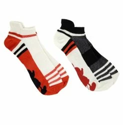 Disney Low Cut Socks For Men - Mickey Mouse - Striped - 2 Pack