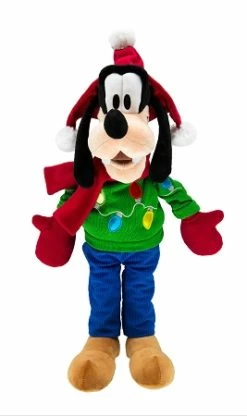 Disney Plush - Holiday Goofy - Medium - Light Up - 15"