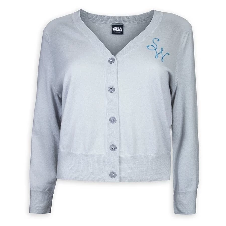 Disney Cardigan For Women - Star Wars Embroidered - Gray