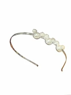 Disney Headband - Mickey Mouse Pearls - Silver