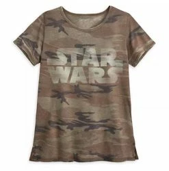 Disney T-Shirt For Women - Star Wars Logo Camouflage