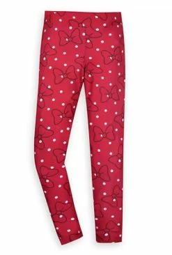 Disney Leggings For Women - Minnie Mouse Red Bow