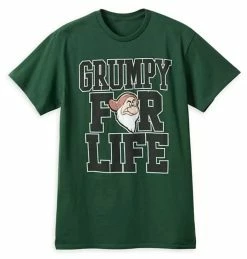 Disney T-Shirt For Adults - Grumpy For Life - Green