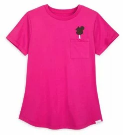 Disney T-Shirt For Women - Mickey Mouse Ice Cream Bar - Pink