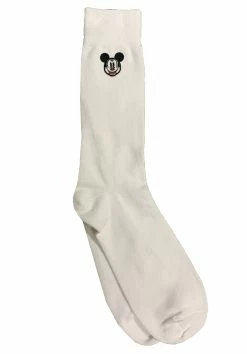 Disney Socks For Adults - Mickey Mouse Face Icon - White
