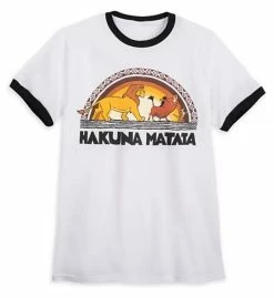 Disney T-Shirt For Adults - The Lion King - Hakuna Matata - White