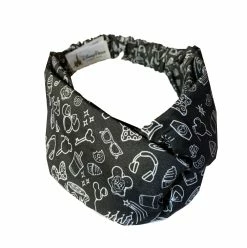 Disney Stretch Headband - Disney Park Icons - Black