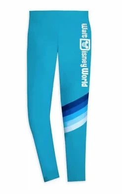 Disney Leggings For Women - Walt Disney World Stripe - Blue