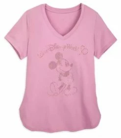 Disney Shirt For Women - 50th Anniversary - Mickey Earidescent