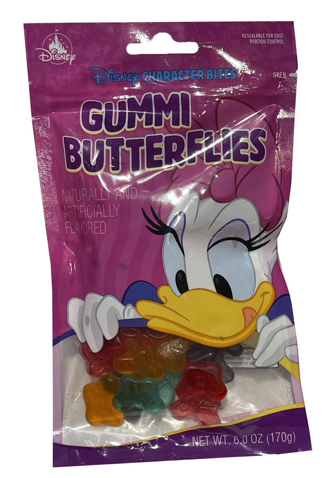Disney Character Bites Candy - Gummi Butterflies - Daisy Duck