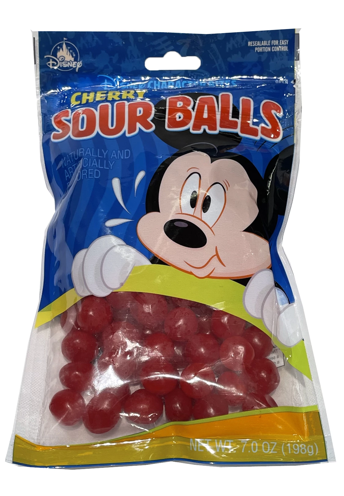 Disney Character Bites Candy - Cherry Sour Balls - Mickey